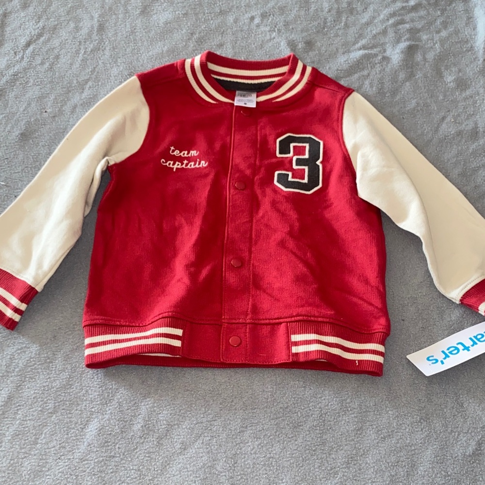 Carter's Red and White Team Captain Jacket